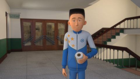 不能在背后说人长短,因为一不小心就会被发现的